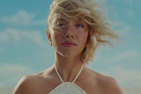 Sydney Sweeney Styles Mini Shorts With Fitted Top for American Eagle