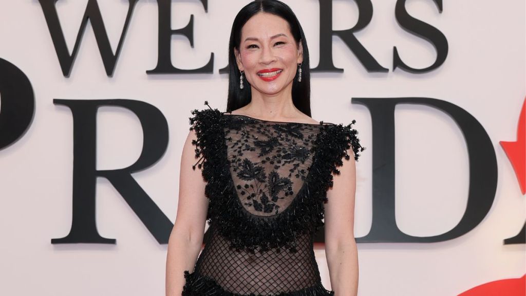 Lucy Liu's Bedazzled Georges Hobeika Dress Couldn't Possibly Be More Sheer