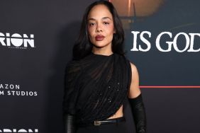 Tessa Thompson's Bedazzled Balenciaga Top Is as Sheer as It Gets