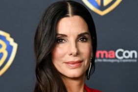 Sandra Bullock Mixes Risqué Bikini Top With Red Suit at Practical Magic 2 Event