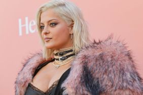 Bebe Rexha's Plunging Dress Grows Bolder by the Inch