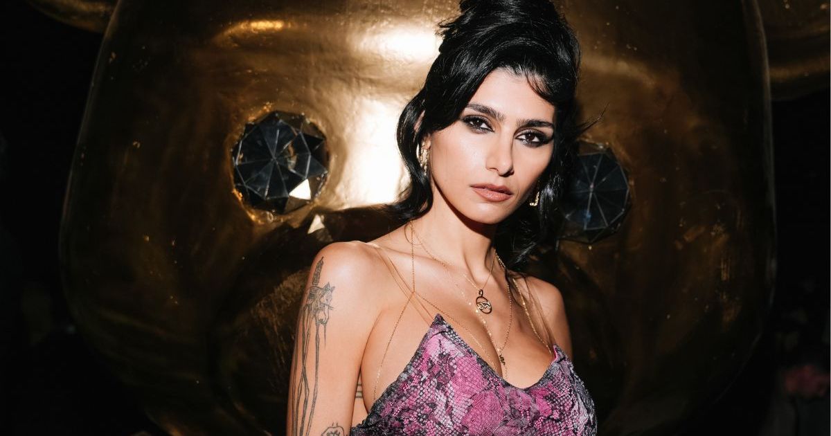 Mia Khalifa Sunbathes in Cut-Out Swimsuit That Leaves Little to the Imagination