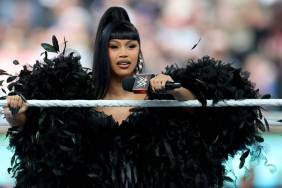 Cardi B Serves Major Face Card in Daring Black Fit Amid Tour