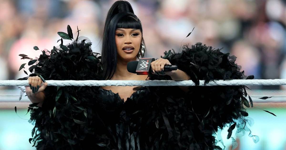 Cardi B Serves Major Face Card in Daring Black Fit Amid Tour