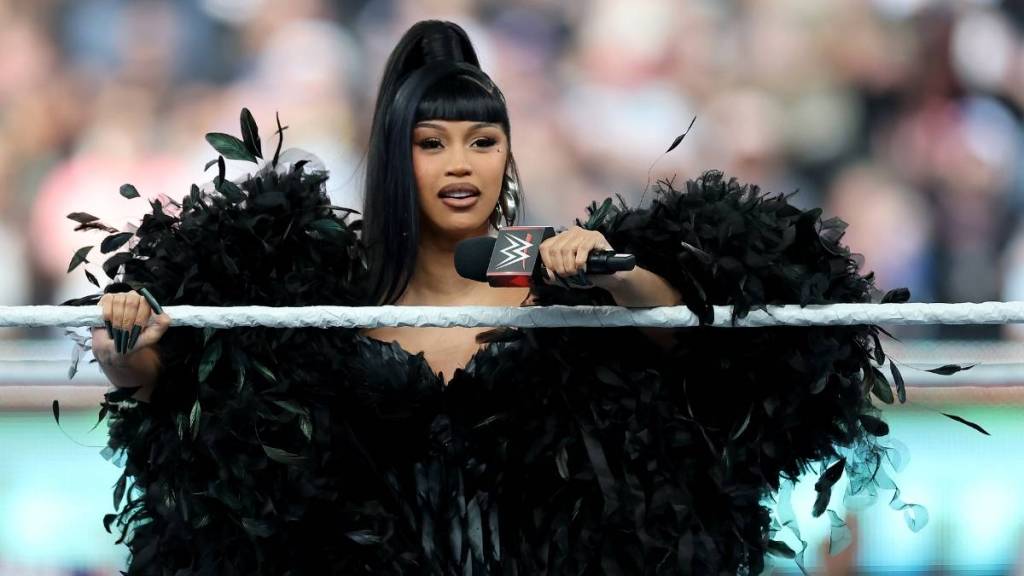 Cardi B Serves Major Face Card in Daring Black Fit Amid Tour