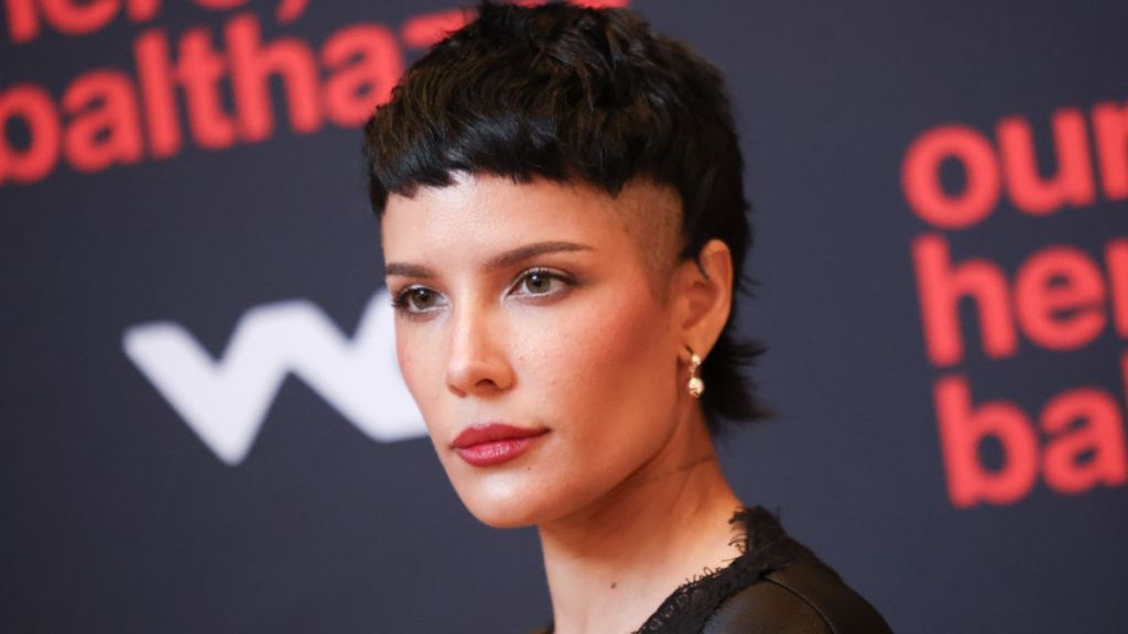 Halsey Shines in See-Through Rhinestone Bikini Top Ahead of Rock For People