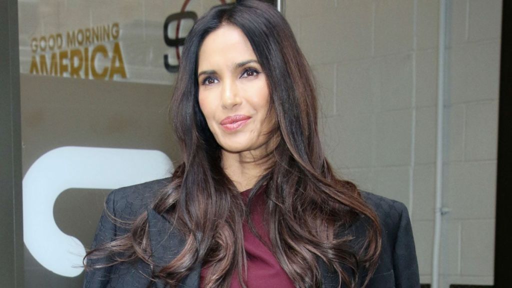 Padma Lakshmi's Reem Acra Dress Literally Hangs by a Single String