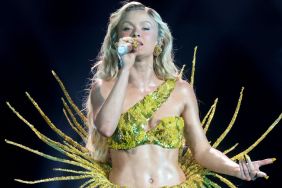 Zara Larsson's Main Rose Bodysuit Is Completely Sheer Under Cutout Polo