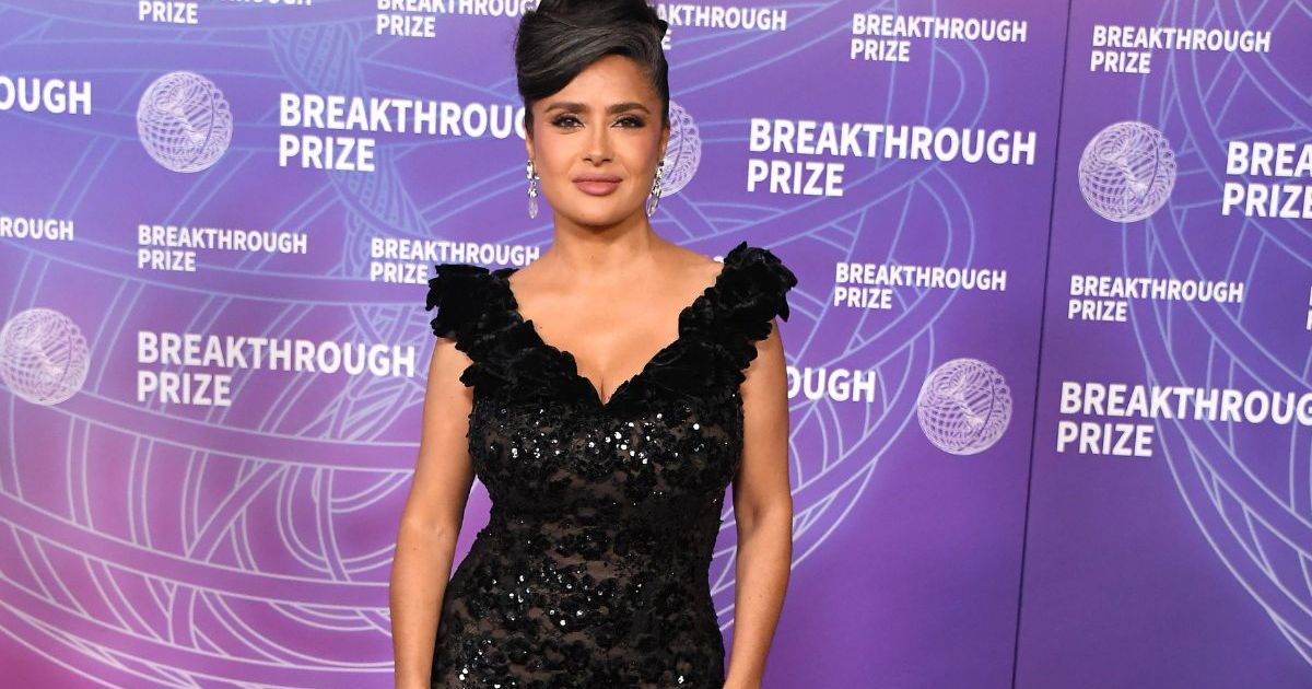Salma Hayek's See-Through Gucci Dress Proves Sequins Never Went Out of Style