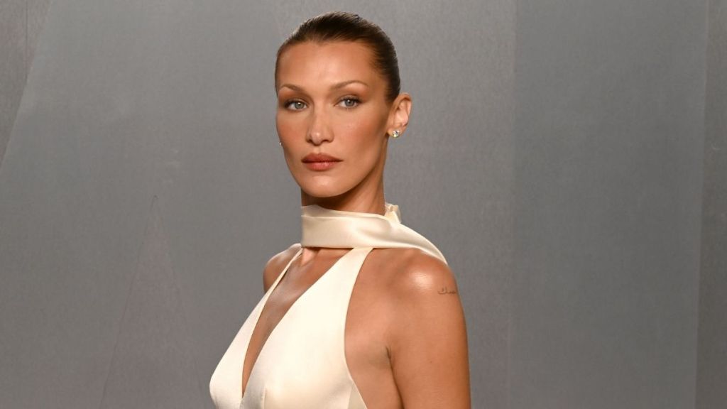 Bella Hadid's Vintage Versace Skirt Suit Look Is the Hallmark of Chic