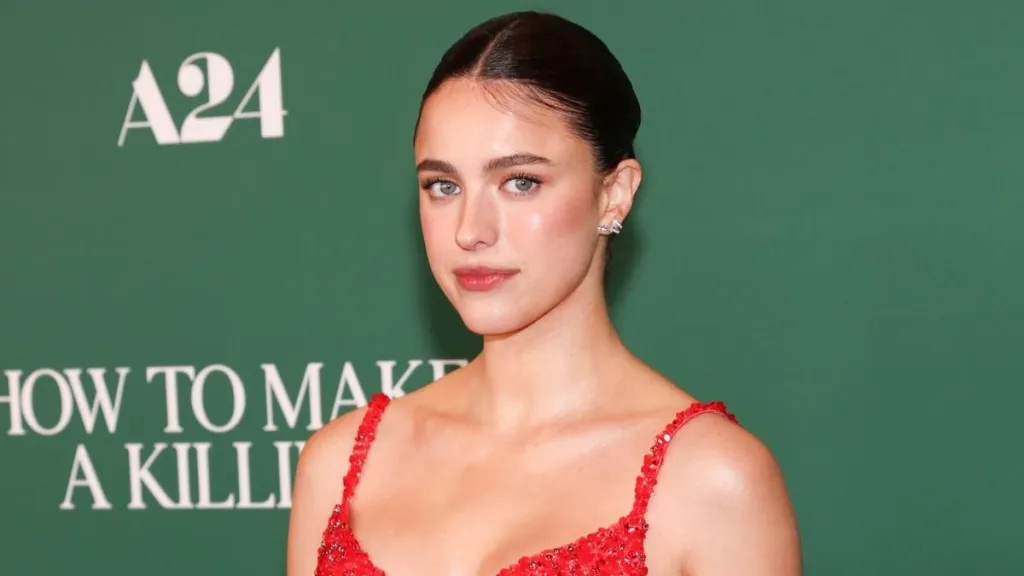 Margaret Qualley Debuts a Bold Lacy Dress in House Tour Music Video
