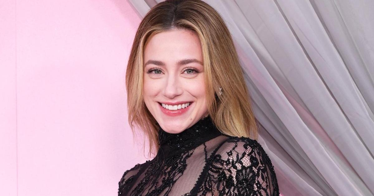 Lili Reinhart’s Lacy Blumarine Micro Crop Top Is Fully&hellip;