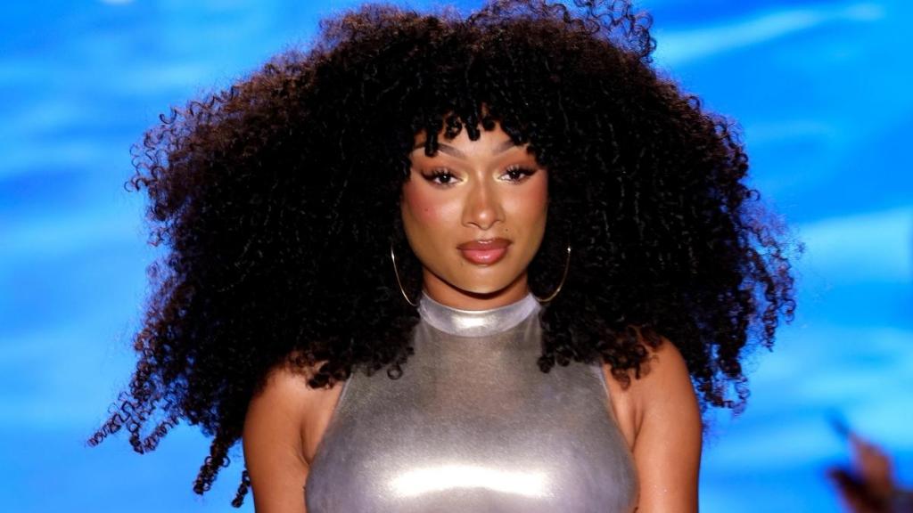 Megan Thee Stallion's 'Wet' Strapless Minidress for NYX Is Dangerously Bold