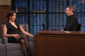 Pregnant Aubrey Plaza Jokes Seth Meyers Should Deliver Her Baby