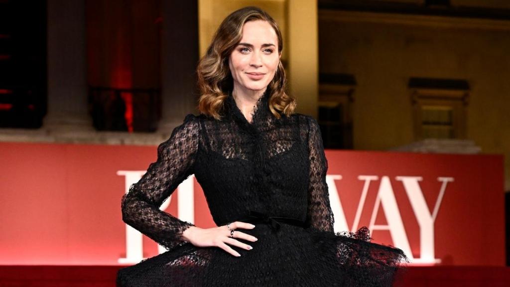 Emily Blunt's Lacy Dior Micro Minidress Couldn't Possibly Be More Sheer