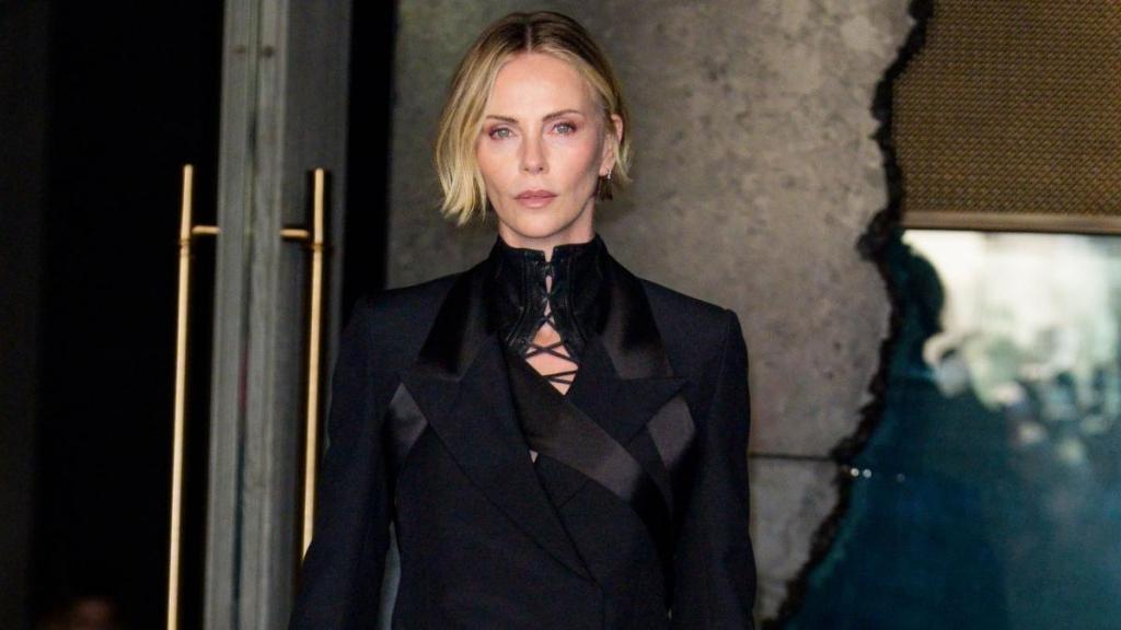 Charlize Theron's McQueen Top Has a Cutout Like No Other Over Shorts