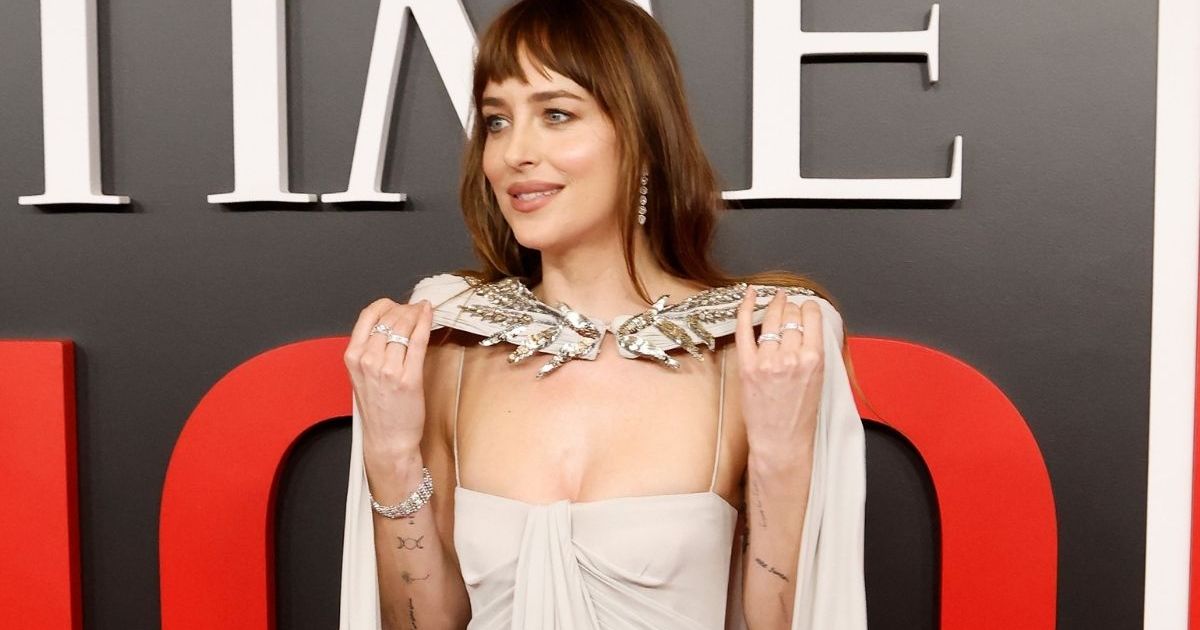 Dakota Johnson’s String-Held Dress for TIME100 Is Ultra Bold