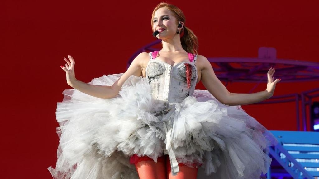 Addison Rae Does Coachella in ClartFart Fringe Capris & See-Through Top