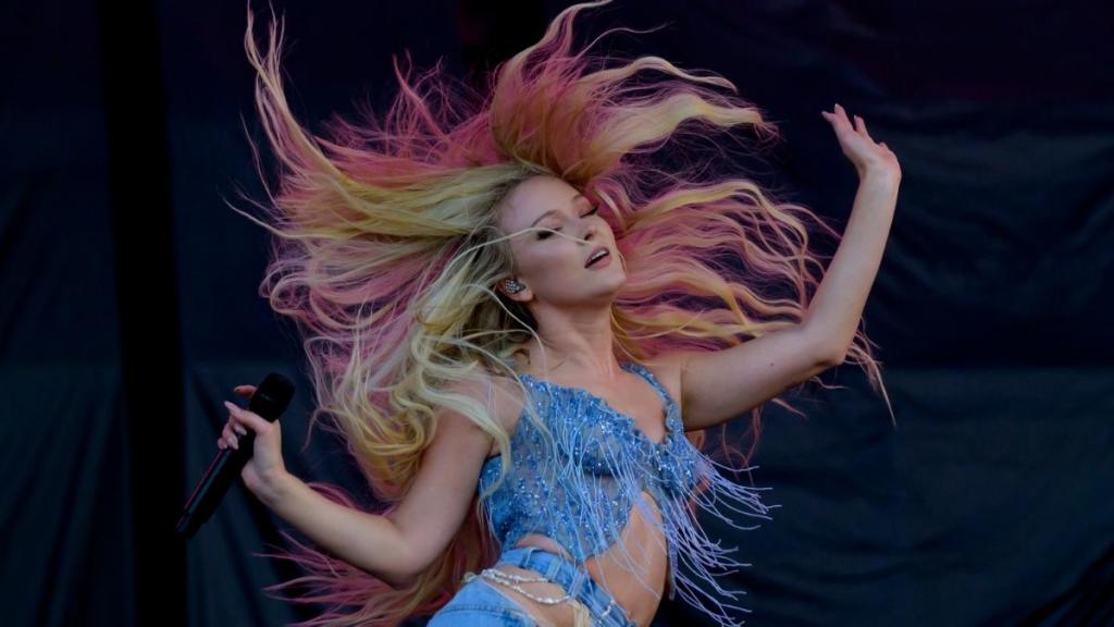 Zara Larsson Goes Topless Under Daring Open Jacket for NYTimes