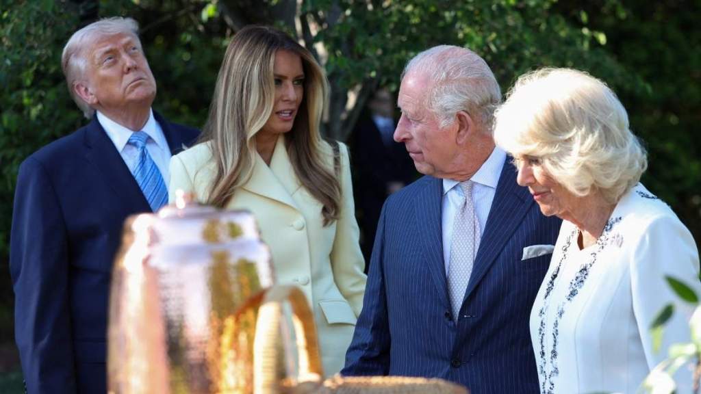 King Charles & Queen Camilla Kick off US Visit With Garden Party