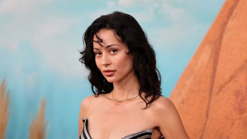 Alexa Demie's Bold High Slit Dress Comes With Massive Cutouts & YSL Mules