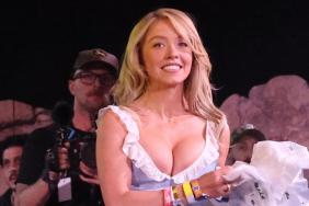 Sydney Sweeney Spotted in Plunging Corset at Stagecoach