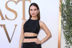 Lily James Shows Off Toned Abs in Ridiculously Bold Look