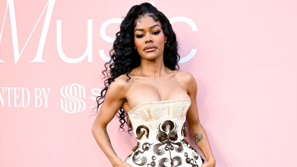 Teyana Taylor's Fully Sheer Ashi Studio Dress Features Hair Embroidery
