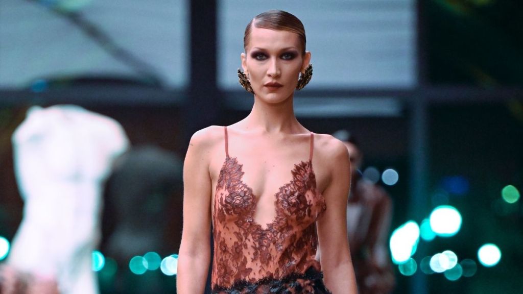 Bella Hadid's Micro Mini Gets Daringly See-Through for Orabella