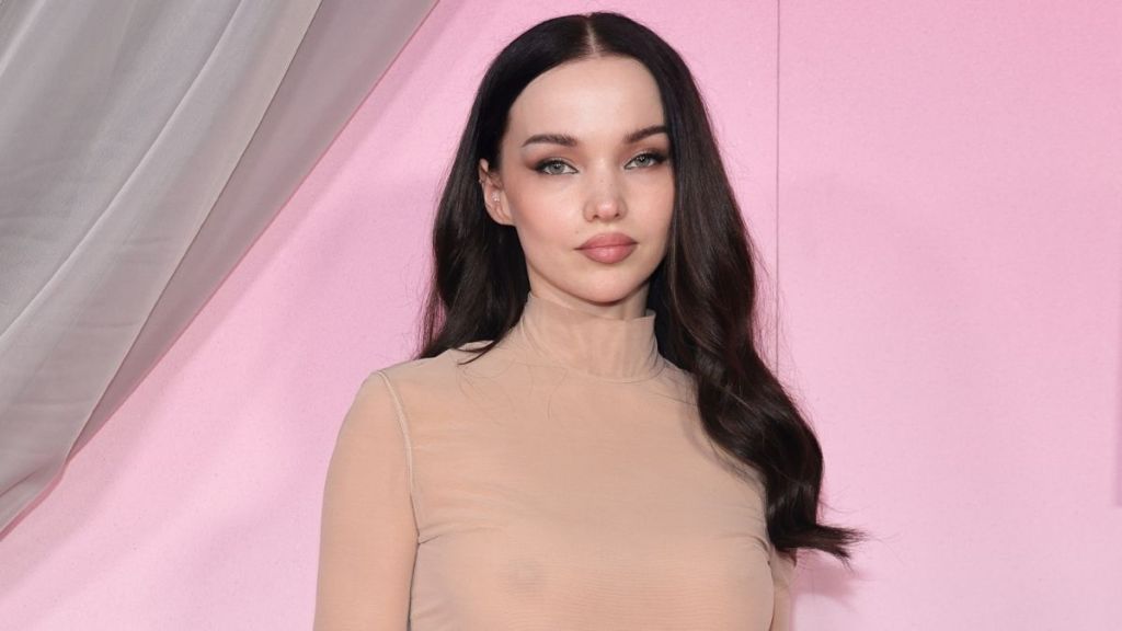 Dove Cameron Brings Back Cher's Iconic Bob Mackie Sequin Micro Crop Top