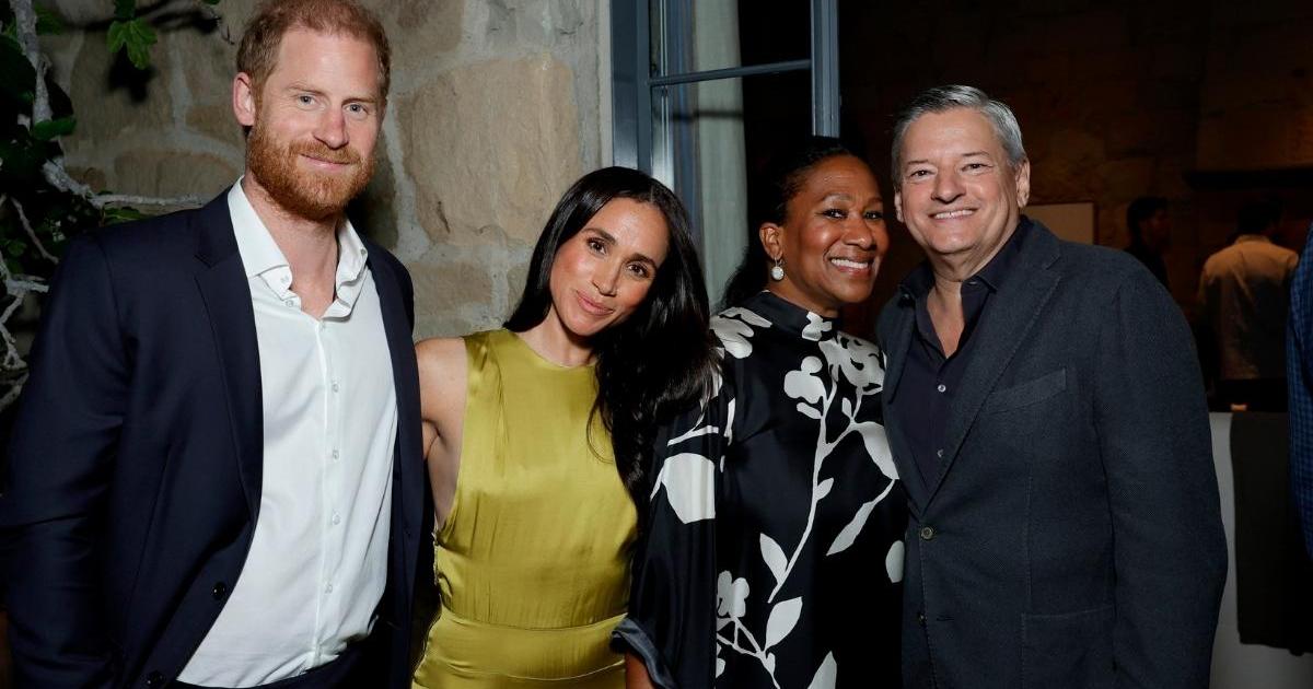 Meghan Markle Nails Springtime Chic in Sleeveless Heidi Merrick Gown