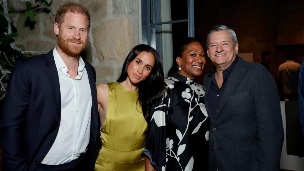 Meghan Markle Nails Springtime Chic in Sleeveless Heidi Merrick Gown