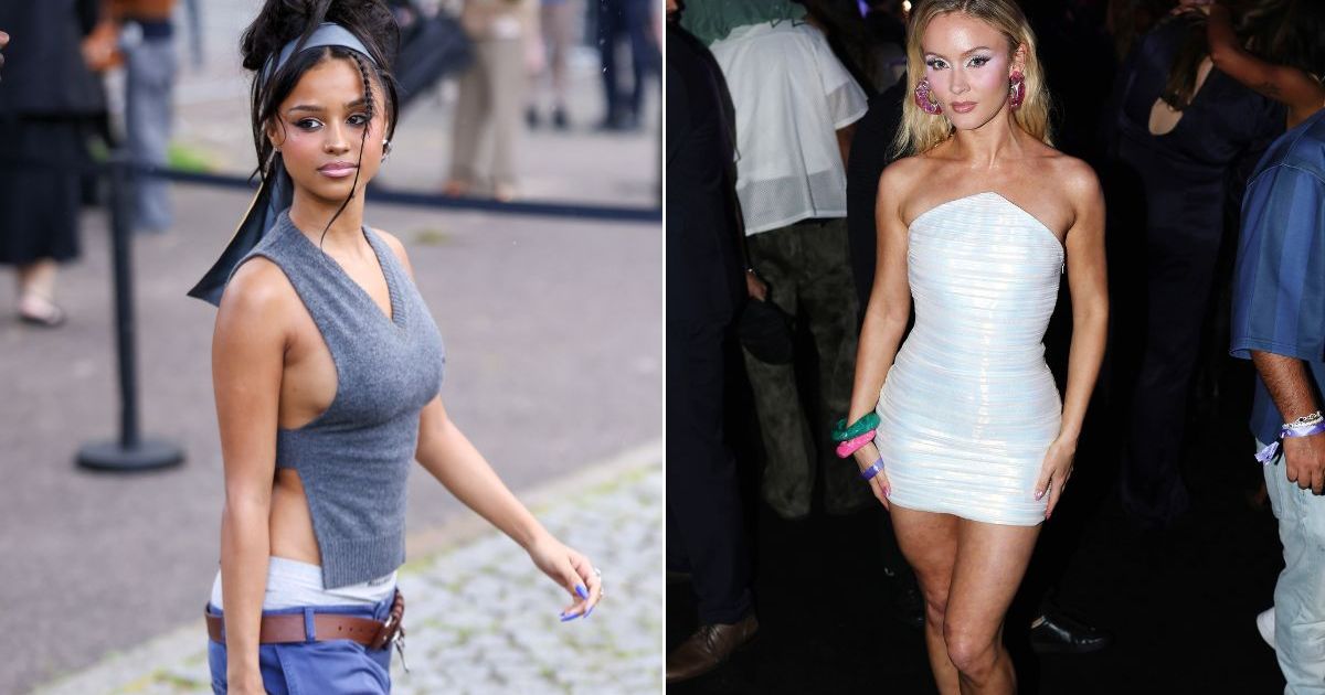 Tyla & Zara Larsson Wear Simon Carle Body Tattoos as Tops in&hellip;