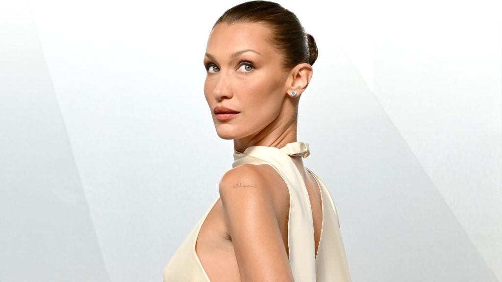 Bella Hadid's Dior Dress With Thigh Cutout Is Held up by Just 2 Strings