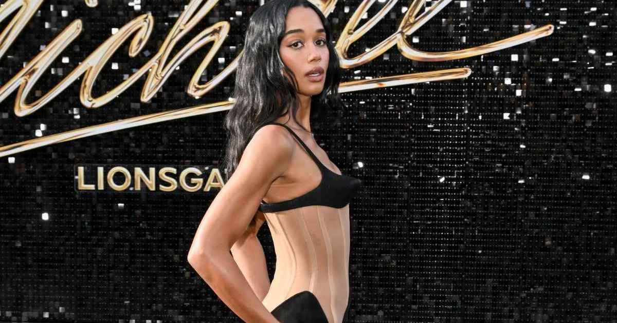 Laura Harrier's Jean Paul Gaultier Corset Is Completely Sheer