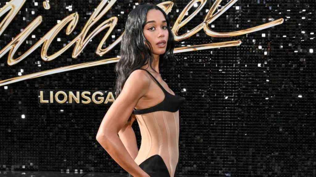 Laura Harrier's Jean Paul Gaultier Corset Is Completely Sheer