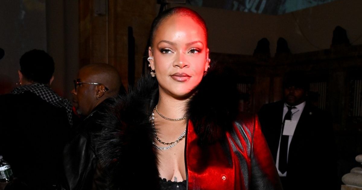 Rihanna’s Lacy Valentino Dress & Tights Are Completely See-Through