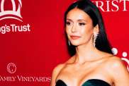 Nina Dobrev Puts on a Leggy Display in a Risqué Plunging Dress