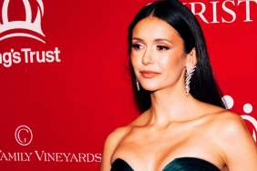 Nina Dobrev Puts on a Leggy Display in a Risqué Plunging Dress