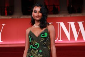 Simone Ashley's Versace Micro Minidress Hangs by Just 2 Strings