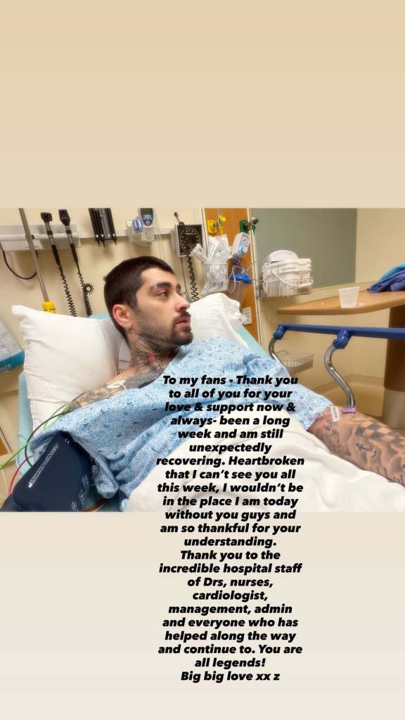 Zayn Malik via his Instagram