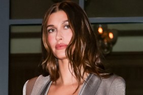 hailey bieber open jacket