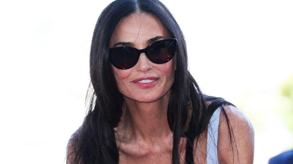 Demi Moore's Almost $2K Plunging Emilia Wickstead Dress Is Peak Summer Style
