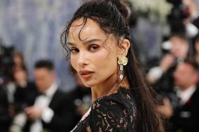 Zoë Kravitz Pairs a Sweetheart Neckline With a Fully Sheer Dress