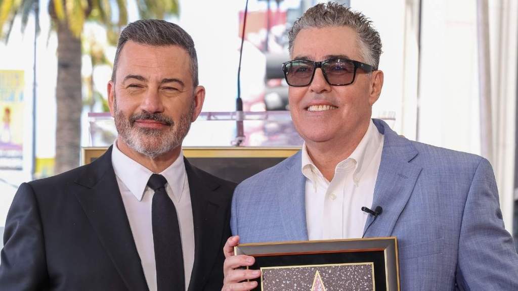 Jimmy Kimmel Tears Up Honoring MAGA Ally Friend on Walk of Fame