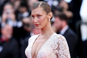 Bella Hadid Flaunts Curves in a Strapless Dress That Dips Dangerously Low