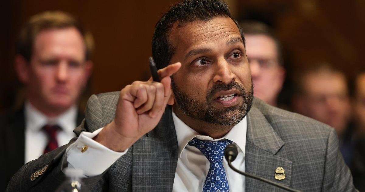 FBI Director Kash Patel Willing to Take Alcohol Test