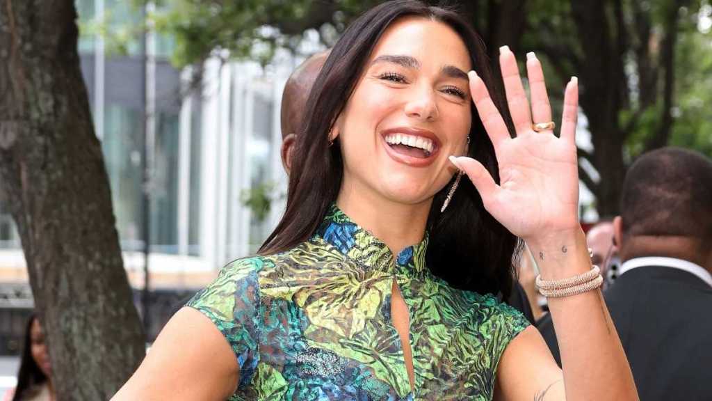Dua Lipa Wears a Dress So Revealing Her Tiny Bralette Steals the Whole Show