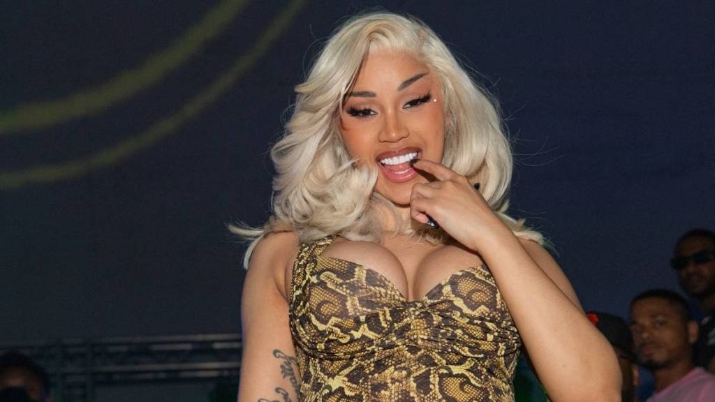 Cardi B’s See-Through Vivienne Westwood Knit Top Has Really Bold Cutouts