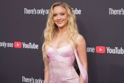 Zara Larsson's Plunging Versace Dress Comes With Dangerously High Slit